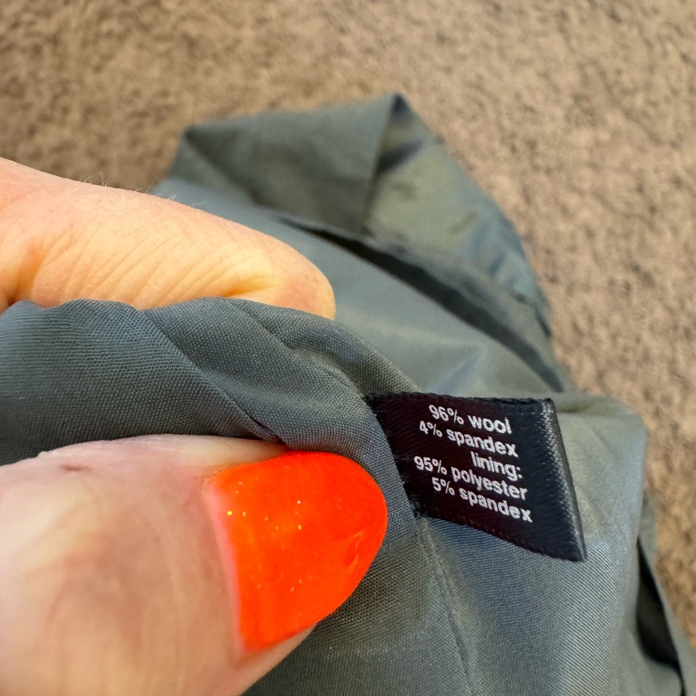 The Limited LUXE Gray Wool Blend Pencil Straight Skirt Size 8 - Picture 4 of 7